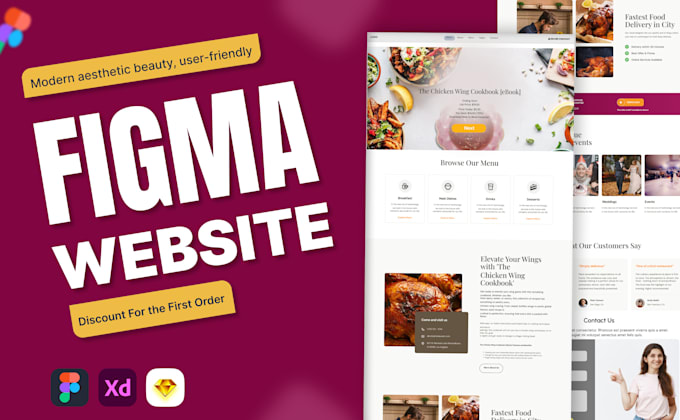 Gig Preview - Do figma website ui ux design or figma website design in xd or figma