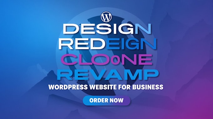 Gig Preview - Wordpress website design redesign revamp, clone, wordpress landing, sales page