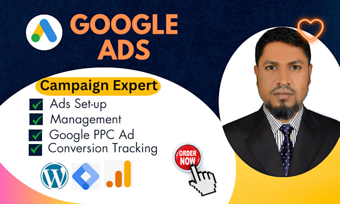 Gig Preview - Setup and manage your google ads adwords PPC campaign