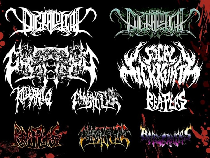 Gig Preview - Draw brutal death metal logo design for your business