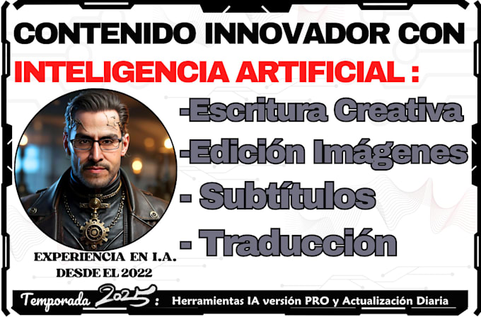 Gig Preview - Creación de contenido innovador con inteligencia artificial