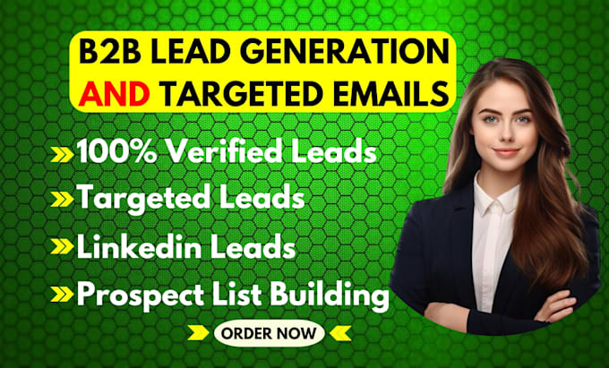 Gig Preview - Do targeted b2b lead generation and prospect list building for any industry