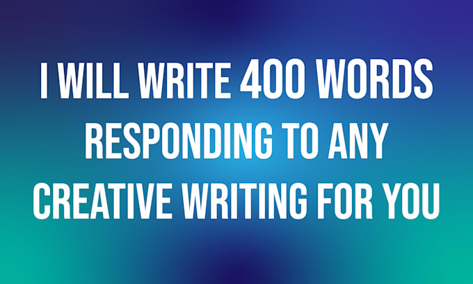 Bestseller - write 400 words responding to any creative writing for you