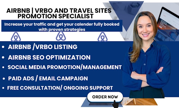 Bestseller - do airbnb promotion, vrbo marketing, and listing SEO to boost bookings