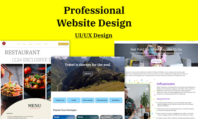 Gig Preview - Design a modern UI UX website that boosts your business