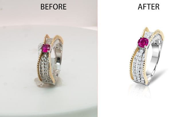 Gig Preview - High end jewelry image retouching in photoshop