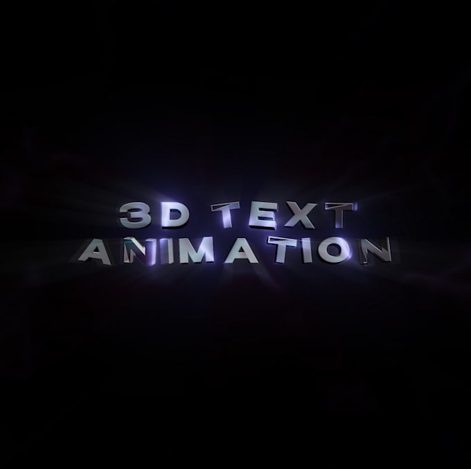 Gig Preview - 3d text animation, intro