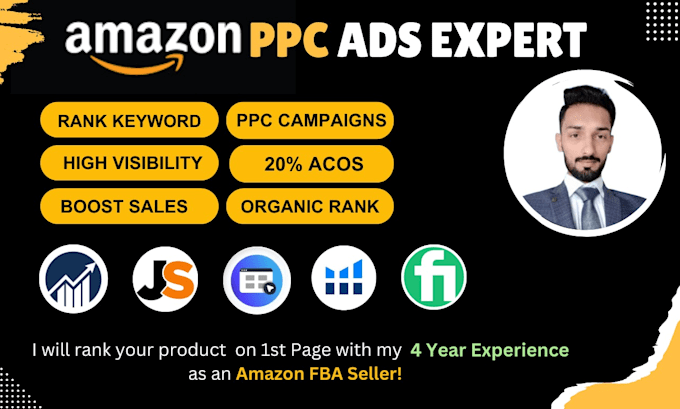 Gig Preview - Do amazon PPC management your sponsored ads expert, amazon ads campaign manager