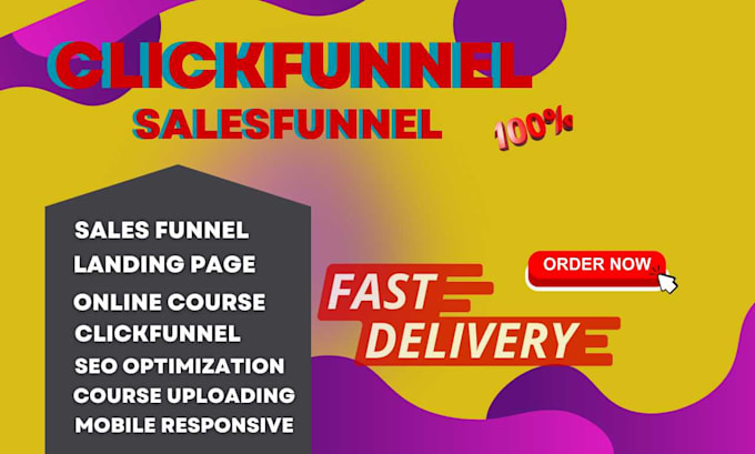 Gig Preview - Setup clickfunnels sales funnel and landing page as expert