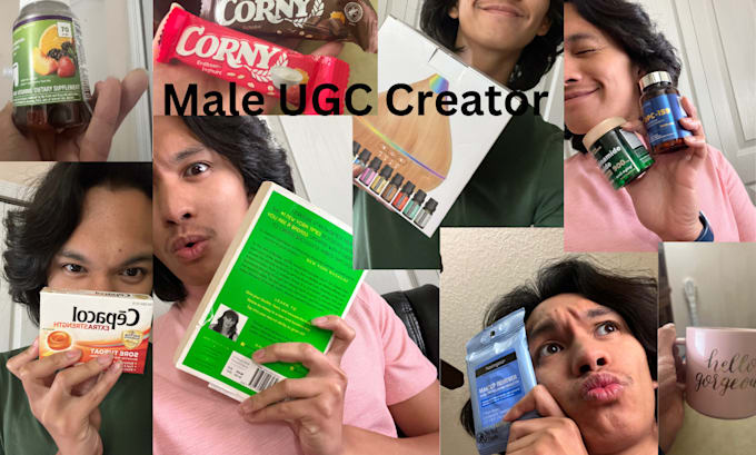 Bestseller - create a ugc style video male content creator