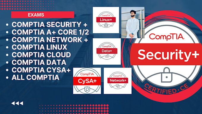 Gig Preview - Assist in  comptia sec , net , linux, a, cysa , casp and wgu