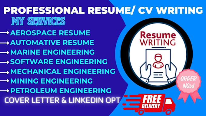 Gig Preview - Do software engineering resume, automotive, electrical, mechanical engineering