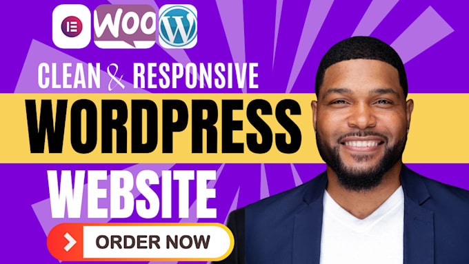 Gig Preview - Do clean wordpress website development and business website design