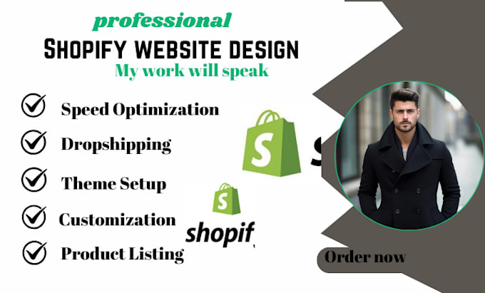 Gig Preview - Setup profitable shopify website or shopify store design