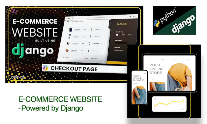 Gig Preview - Build a high performance e commerce website using django