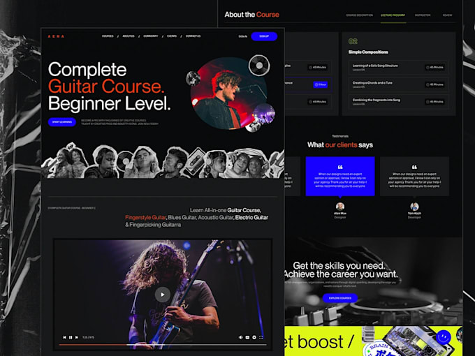 Gig Preview - Develop bandzoogle website, bandzoogle store, podcast website, dj website