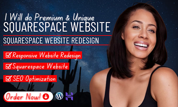 Gig Preview - Do a modern squarespace website redesign edit squarespace squarespace ecommerce