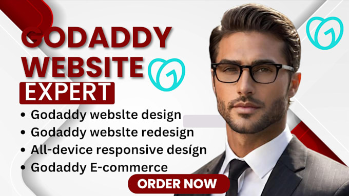 Gig Preview - Do godaddy website design, godaddy website builder, godaddy website redesign