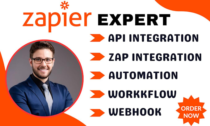 Gig Preview - Configure and implement automation workflows, zap and integration using zapier