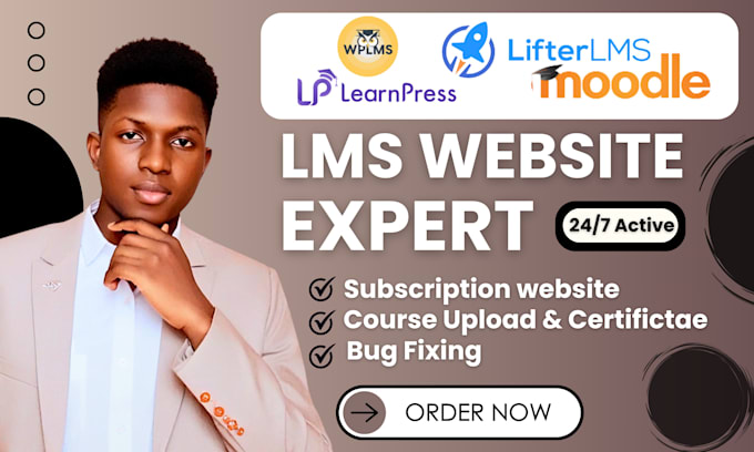 Gig Preview - Design wordpress lms website using moodle lms, learnpress, wplms and lifter lms