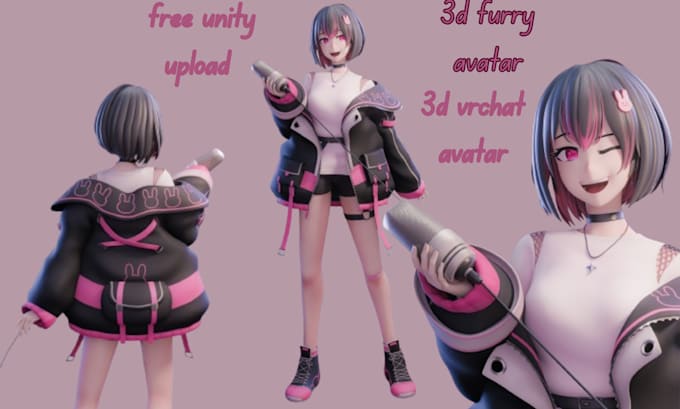 Gig Preview - Upload vrc avatar, vseeface, facerig VR ar character, furry avatar, vrchat world