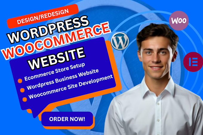 Gig Preview - Do wordpress ecommerce website redesign ecommerce store woocommerce development