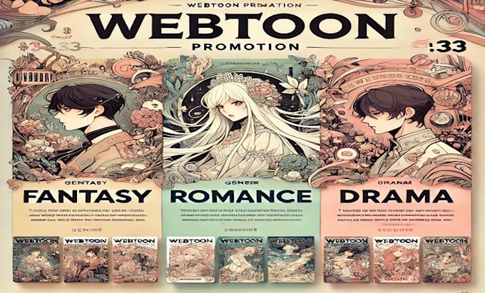 Gig Preview - Promote your webtoon organically to gain millions lovers