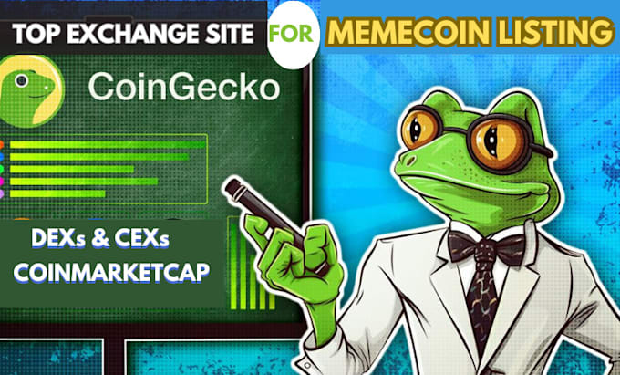 Gig Preview - List your crypto memecoin on cheaper dex, cex, coingecko and top exchange site