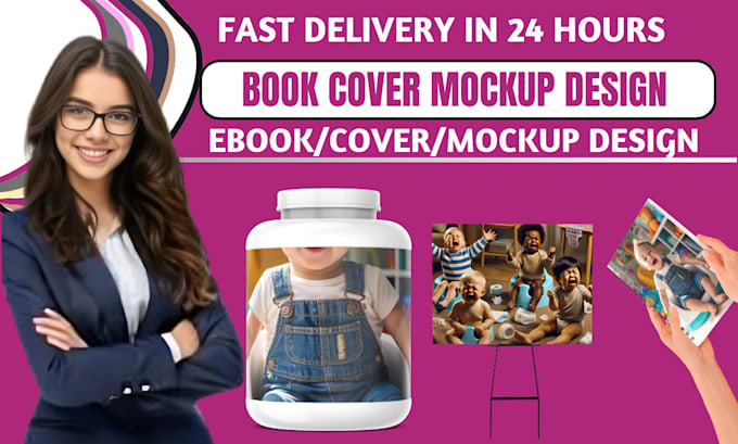 Gig Preview - Do book cover mockup design, ebook mockup, product mockup, logo, clothing mockup