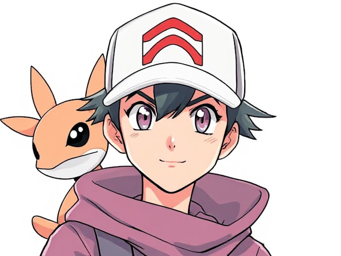 Gig Preview - Draw you in pokemon anime manga style , pro