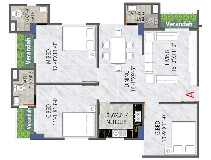 Gig Preview - Create professional autocad drafting and your house plans renderings