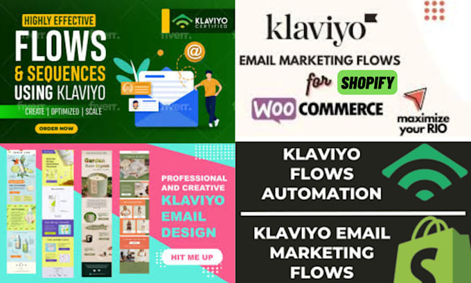 Gig Preview - Setup klaviyo automated email SMS marketing flows for shopify and woocommerce