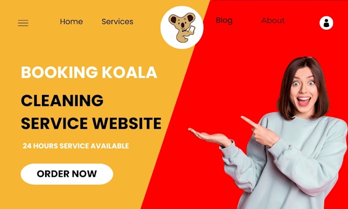 Bestseller - cleaning service website with booking koala, booking koala website