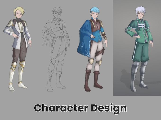 Bestseller - design an anime style character for your game or franchise