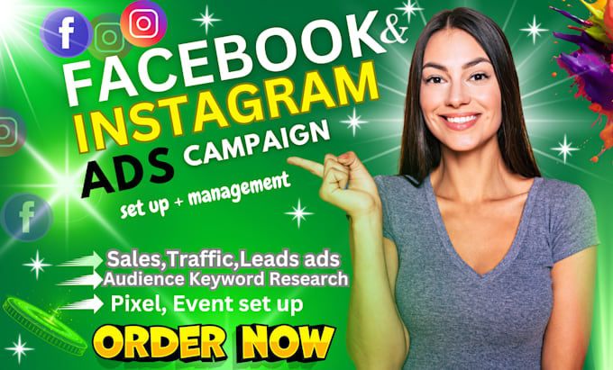 Gig Preview - Setup facebook ads campaign, instagram ads,run fb ads campaign for your business