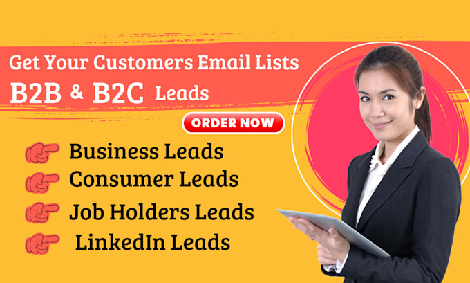 Gig Preview - Build an email list of your customers best verified leads