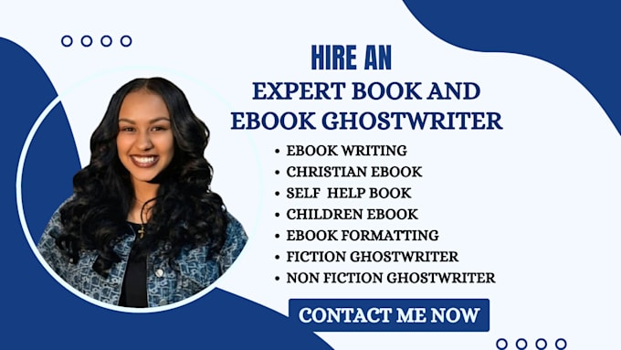 Gig Preview - Be your non fiction ghostwriter, self help, motivational, memoir ebook writer