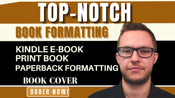 Gig Preview - Do book formatting book layout design, kindle ebook format paperback formatting