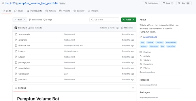 Gig Preview - Build profitable pumpfun trading bot, comment bot, market maker bot, volume bot