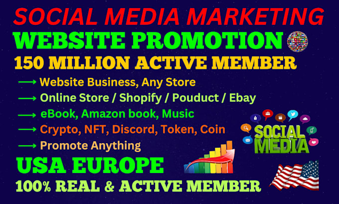 Bestseller - do website promotion, products, book ,crypto, business and link promotion