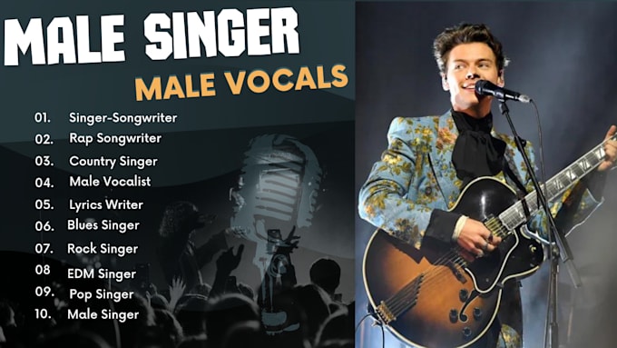 Gig Preview - Be your male singer songwriter lyricist for pop, edm, rap and soul music