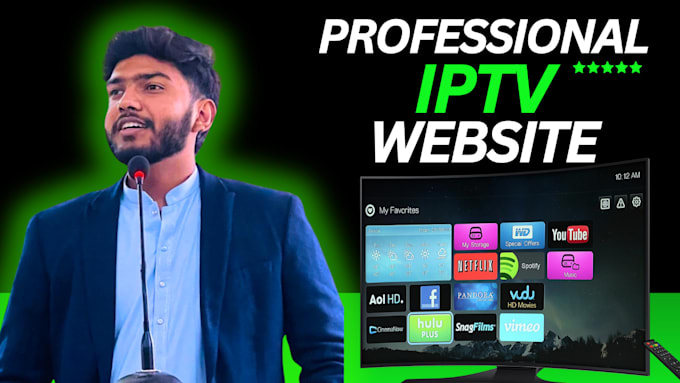 Gig Preview - Design professional iptv website for you