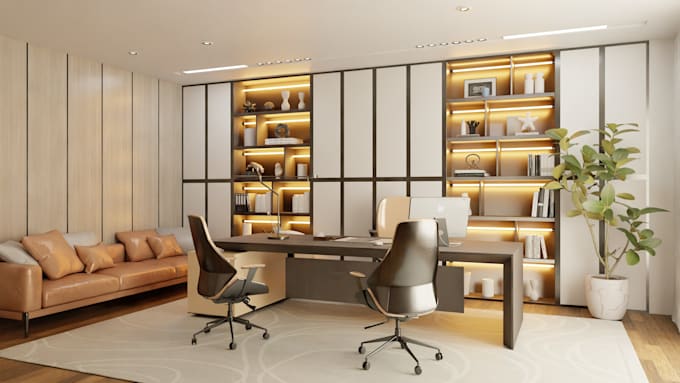 Bestseller - design and rendering realistic 3d office interior