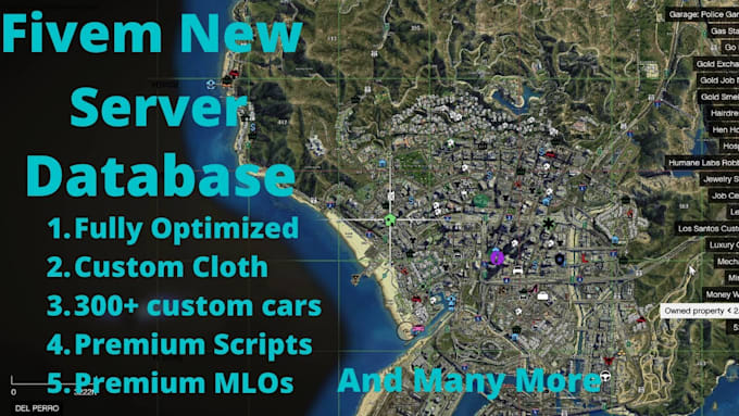 Gig Preview - Build nyc or los fivem map custom mlos, scripts, fivem server dev, fivem ped