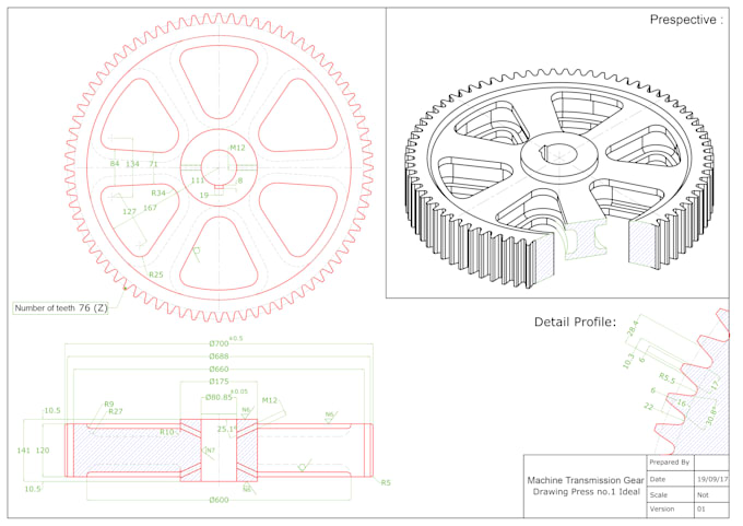 Gig Preview - Design mechanical, technical drawings for any project