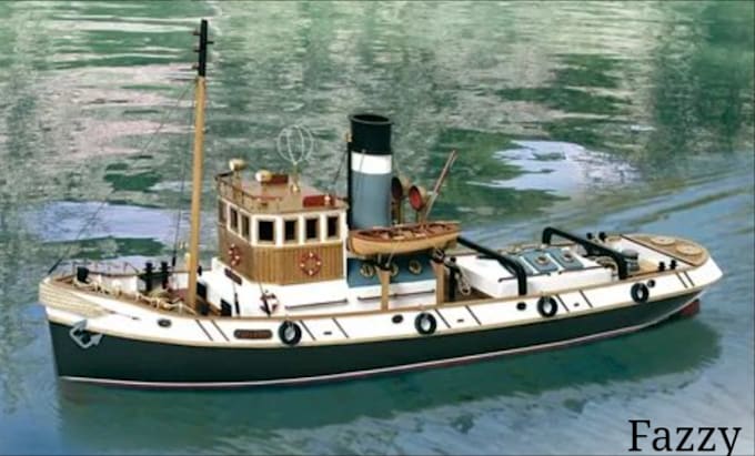 Gig Preview - 3d cad design 3d ship model 3d yacht boat model rcboat titanic ship in soildwork