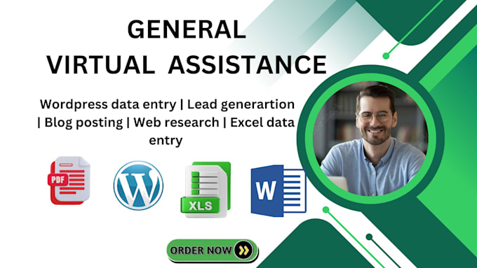 Gig Preview - Be virtual assistant for lead,blogposting wordpress data entry, copy paste work