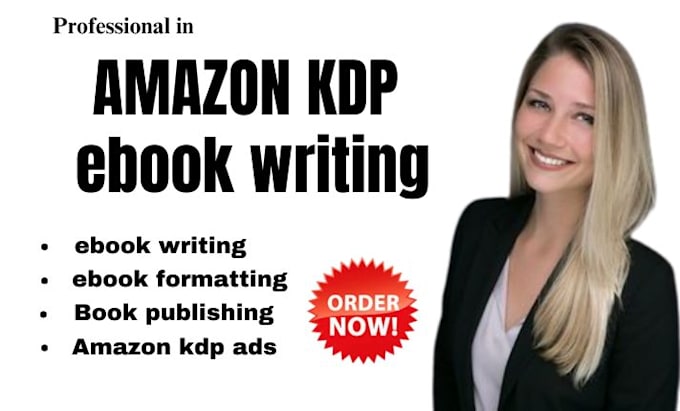 Gig Preview - Do ebook writing, book formatting, book editing, book publishing, amazon kdp ads