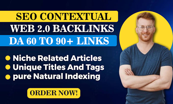 Gig Preview - Do high quality web 2 0 backlinks for SEO services