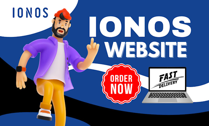 Gig Preview - Ionos website redesign ionos website design, ionos ecommerce, ionos SEO setup